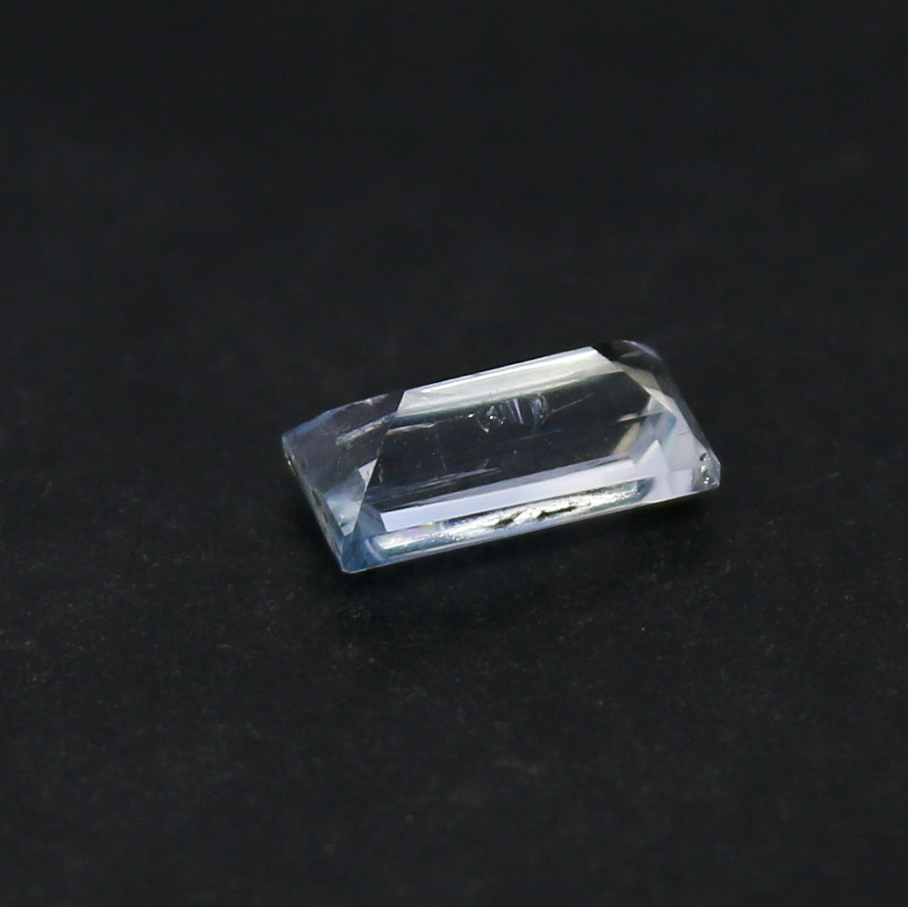 Natural Rare Jeremejevite 0.43 Carat 6x3 MM Baguette Shape Faceted Gemstone