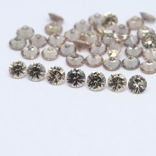 Natural Rare Malaya/Malaia Garnet Lot 4x4 MM Round Shape Diamond Cut Faceted Gemstone Lot