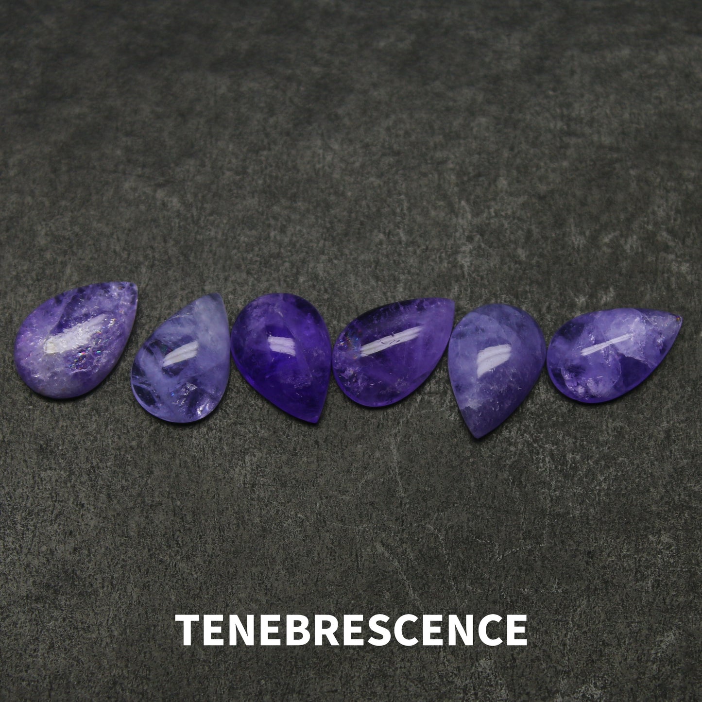 Natural Rare Color Change Hackmanite Lot 3.71 Carat Pear Shape Cabochon Gemstone 6 Pieces Lot