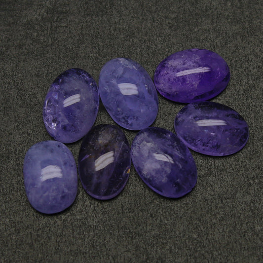 Natural Rare Color Change Hackmanite Lot 4.52 Carat Mix Size Oval Shape Cabochon Gemstone 7 Piece Lot