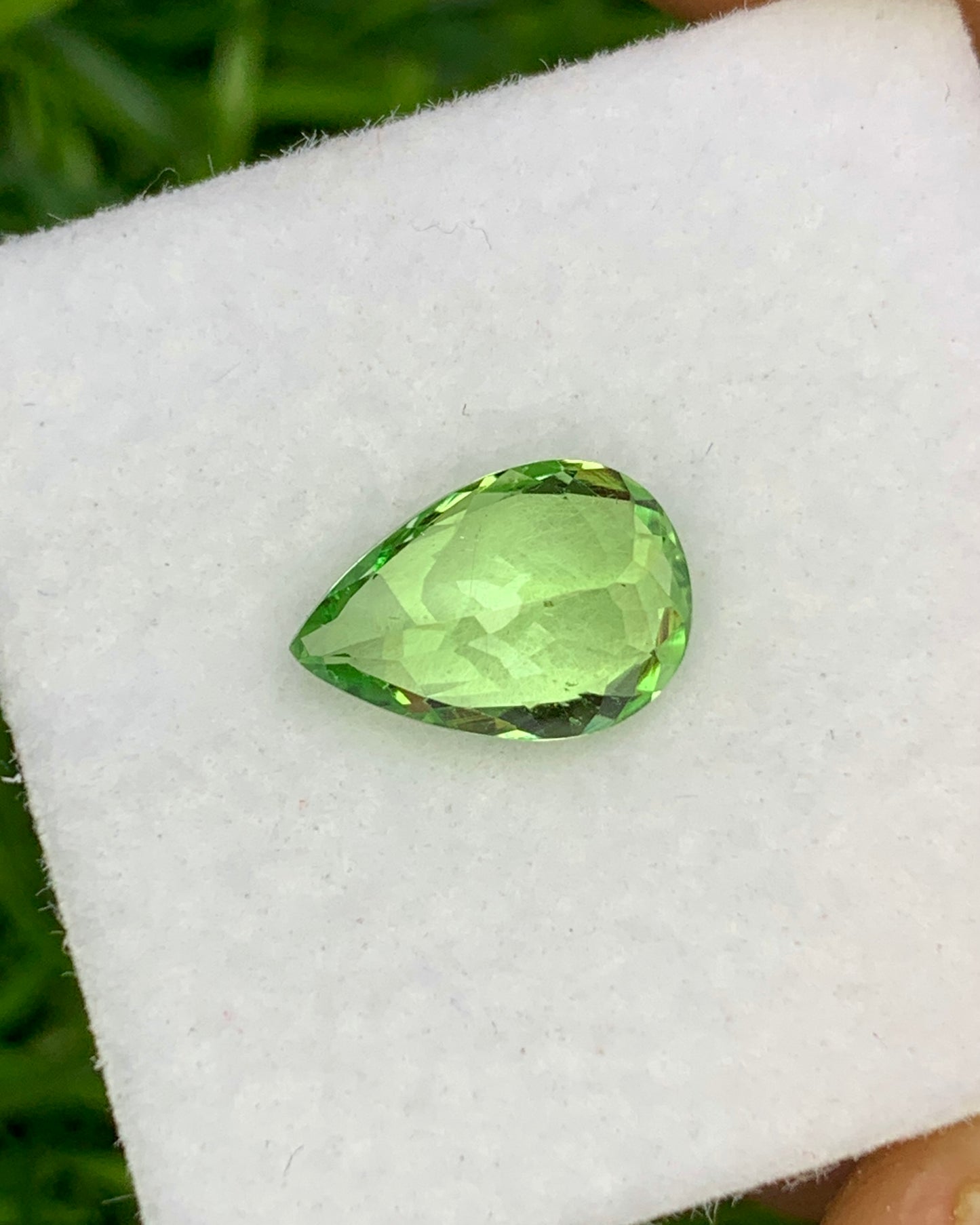 Natural Tsavorite 1.52 Carat 9x6.3 MM Pear Shape Faceted Gemstone
