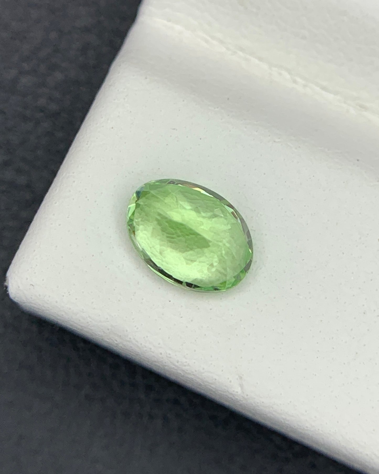 Natural Tsavorite Garnet 0.88 Carat 6.8x4.9 MM Oval Shape Faceted Gemstone