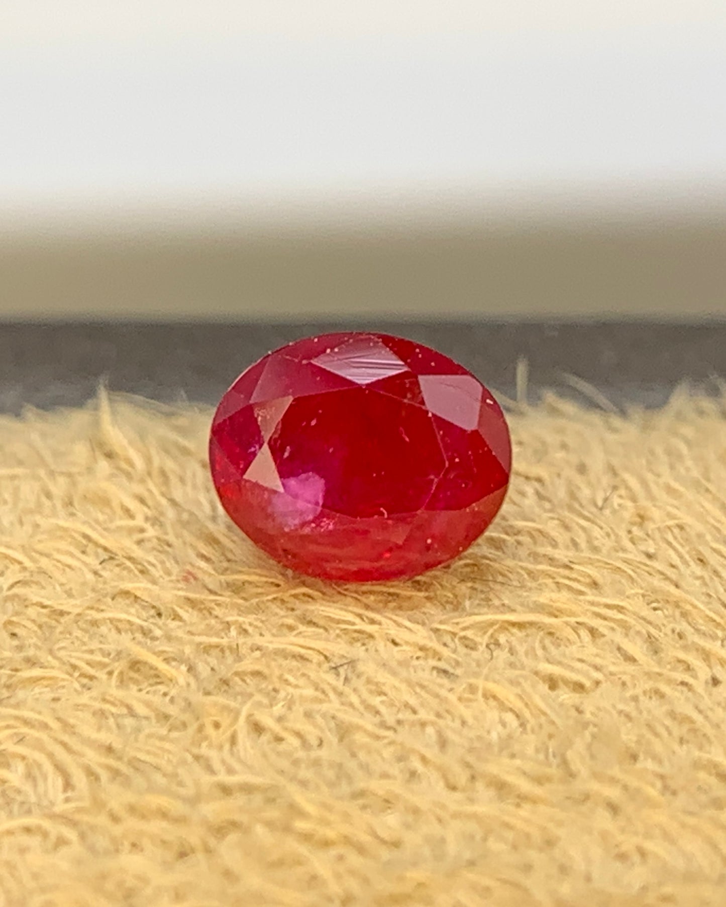 Natural Ruby 0.57 Carat 5x4 MM Oval Shape Faceted Gemstone