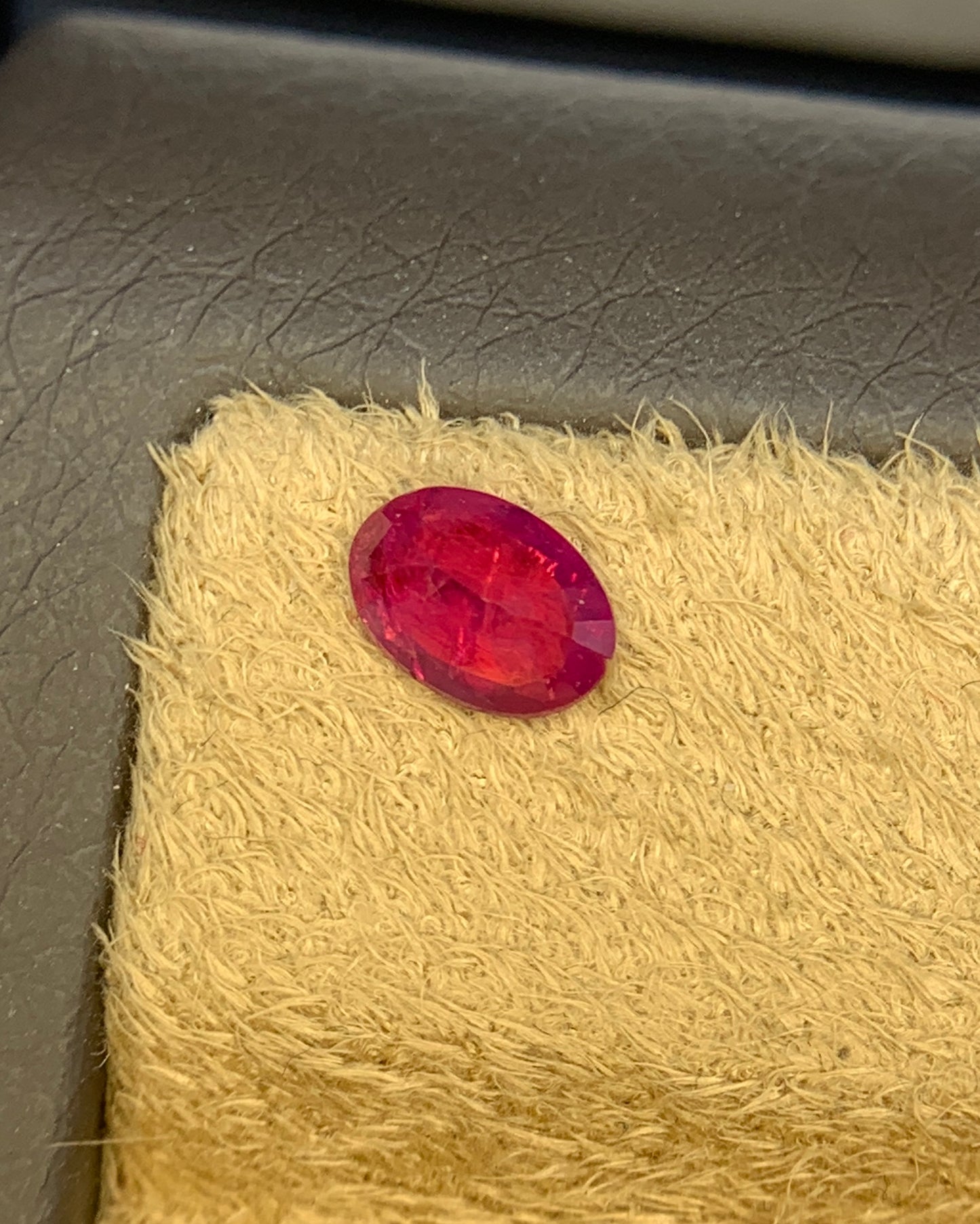 Natural Ruby 0.66 Carat 6.5x4.5 MM Oval Shape Faceted Gemstone