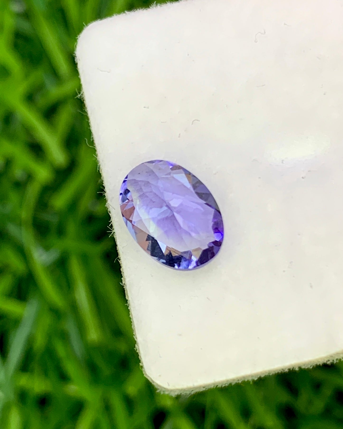 Natural Bi Color Tanzanite 0.91 Carat 7.3x5.4 MM Oval Shape Faceted Gemstone