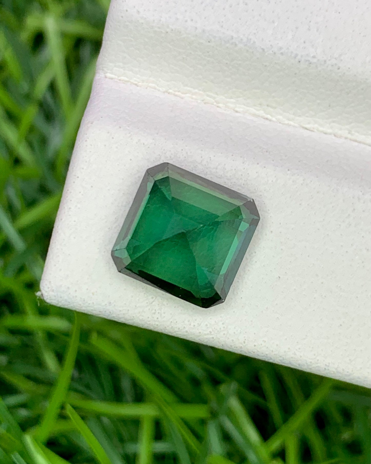 Natural Indicolite Tourmaline 3.44 Carat 8.4x8.1 MM Octagon Shape Faceted Gemstone