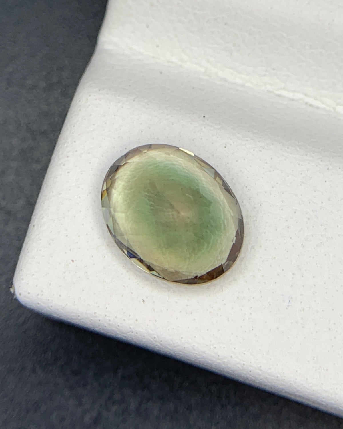 Natural Bi Color Oregon Sunstone 1.91 Carat 9x7 MM Oval Shape Faceted Gemstone
