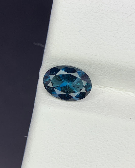 Natural Blue Tourmaline 0.65 Carat 7x5 MM Oval Shape Faceted Gemstone