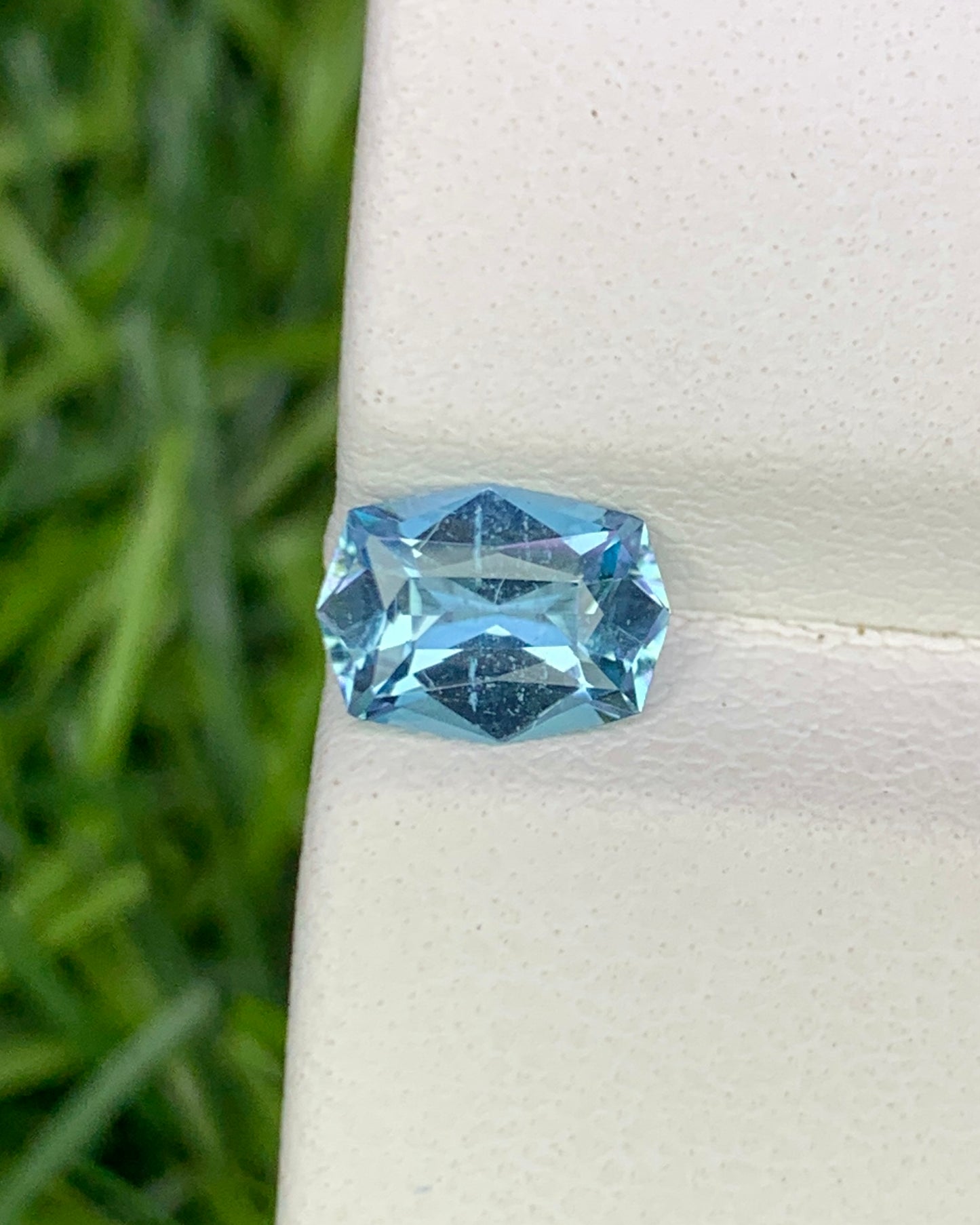 Natural Santa Maria Aquamarine 0.76 Carat 7.4x5.4 MM Fancy Shape Faceted Gemstone