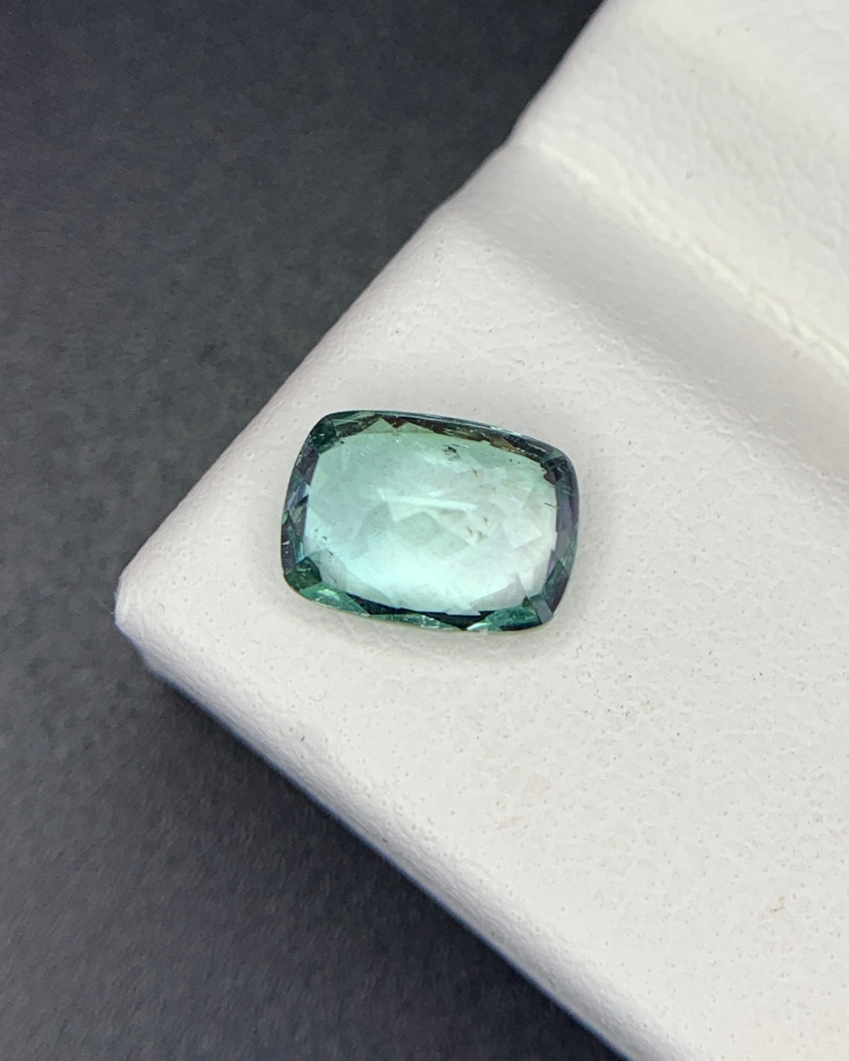Natural Indicolite Tourmaline 1.00 Carat 7x5 MM Cushion Shape Faceted Gemstone
