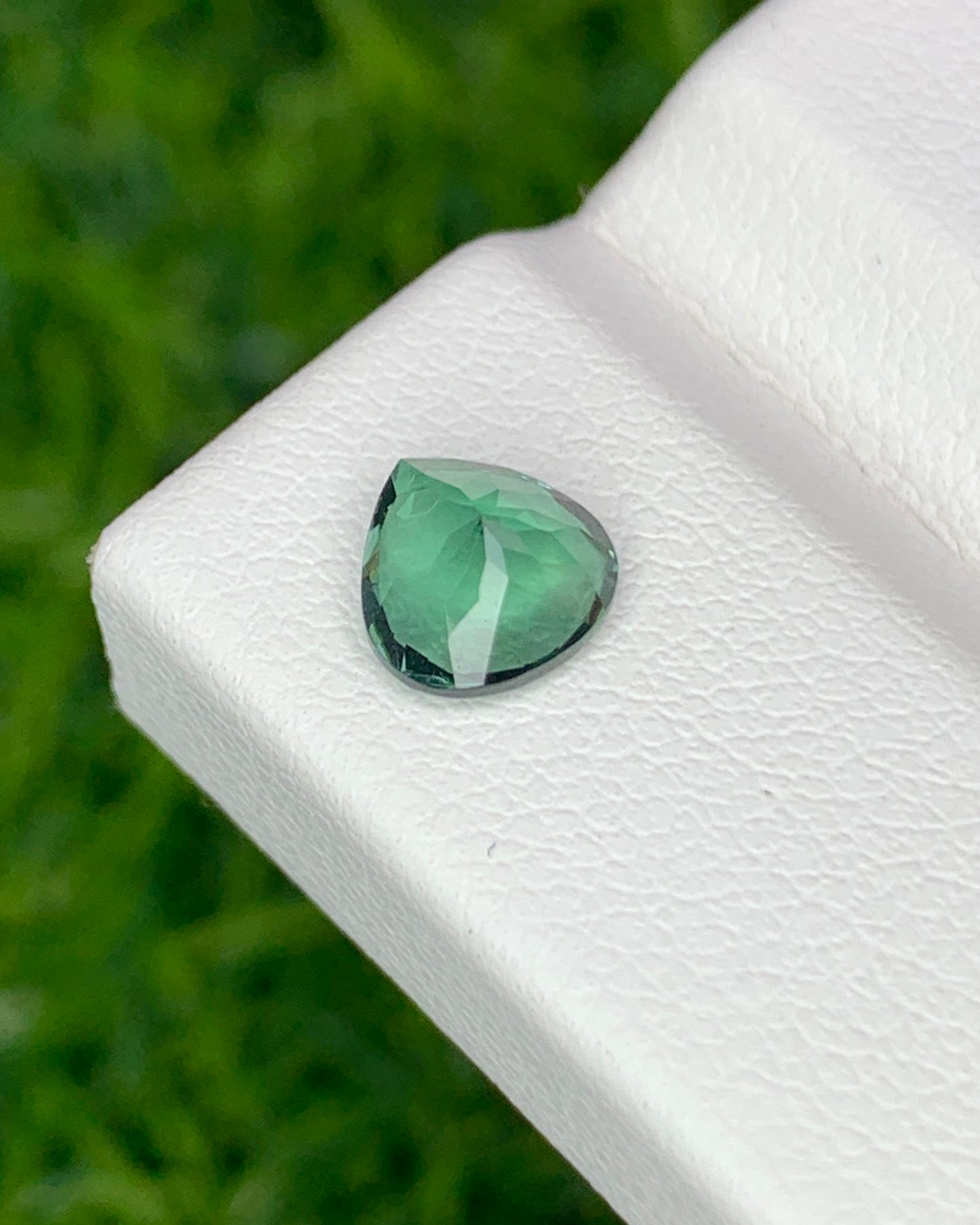 Natural Indicolite Tourmaline 0.79 Carat 6.2x6 MM Heart Shape Faceted Gemstone