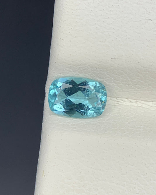Natural Indicolite Tourmaline 0.47 Carat 6x4 MM Cushion Shape Faceted Gemstone