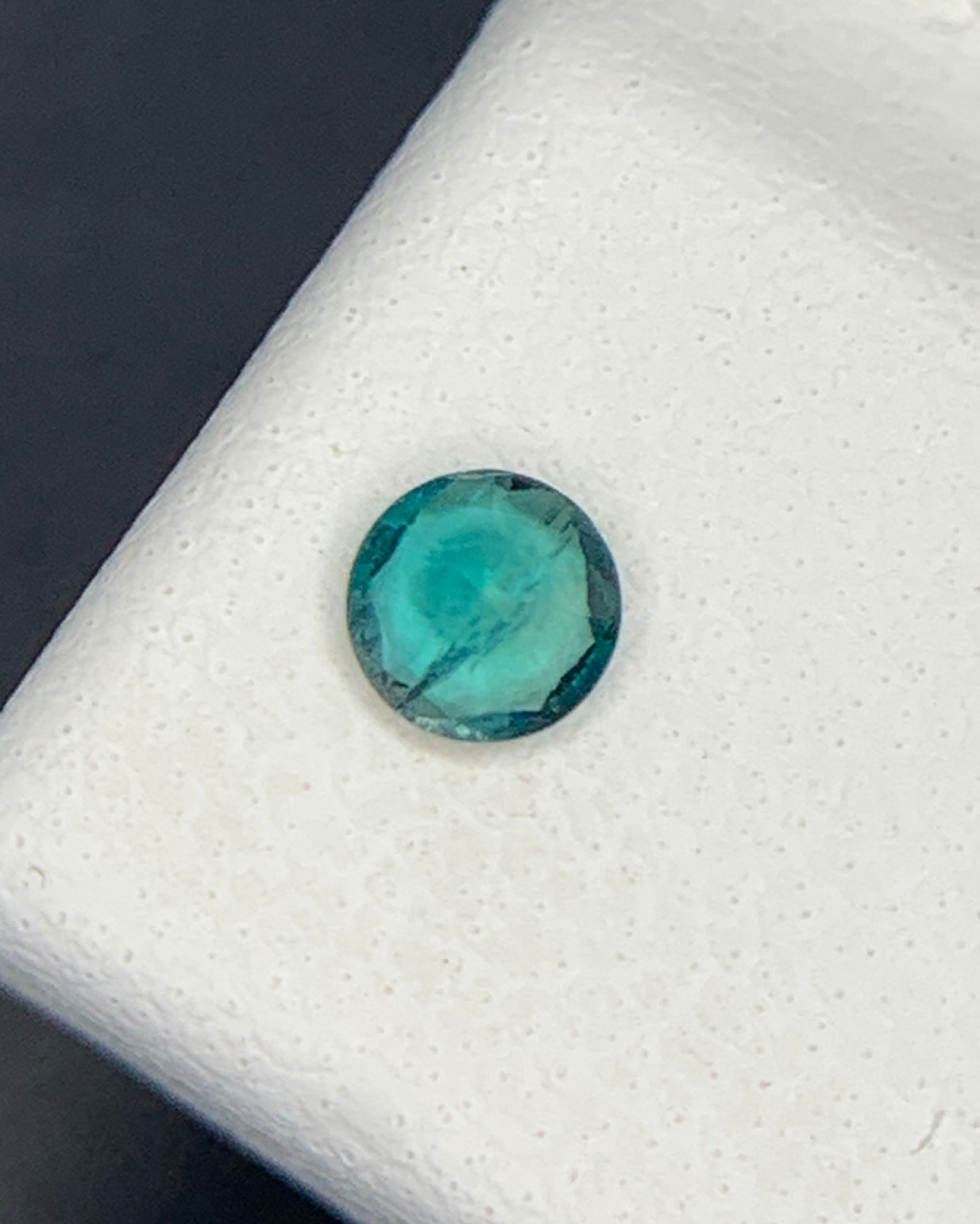 Natural Rare Grandidierite 0.10 Carat 3.3x3.3 MM Round Shape Faceted Gemstone