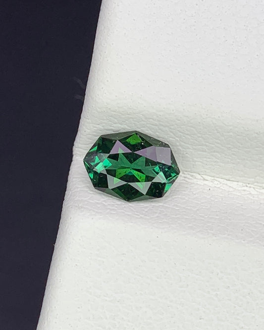 Natural Green Tourmaline 0.53 Carat 6.4x4.7 MM Fancy Shape Faceted Gemstone