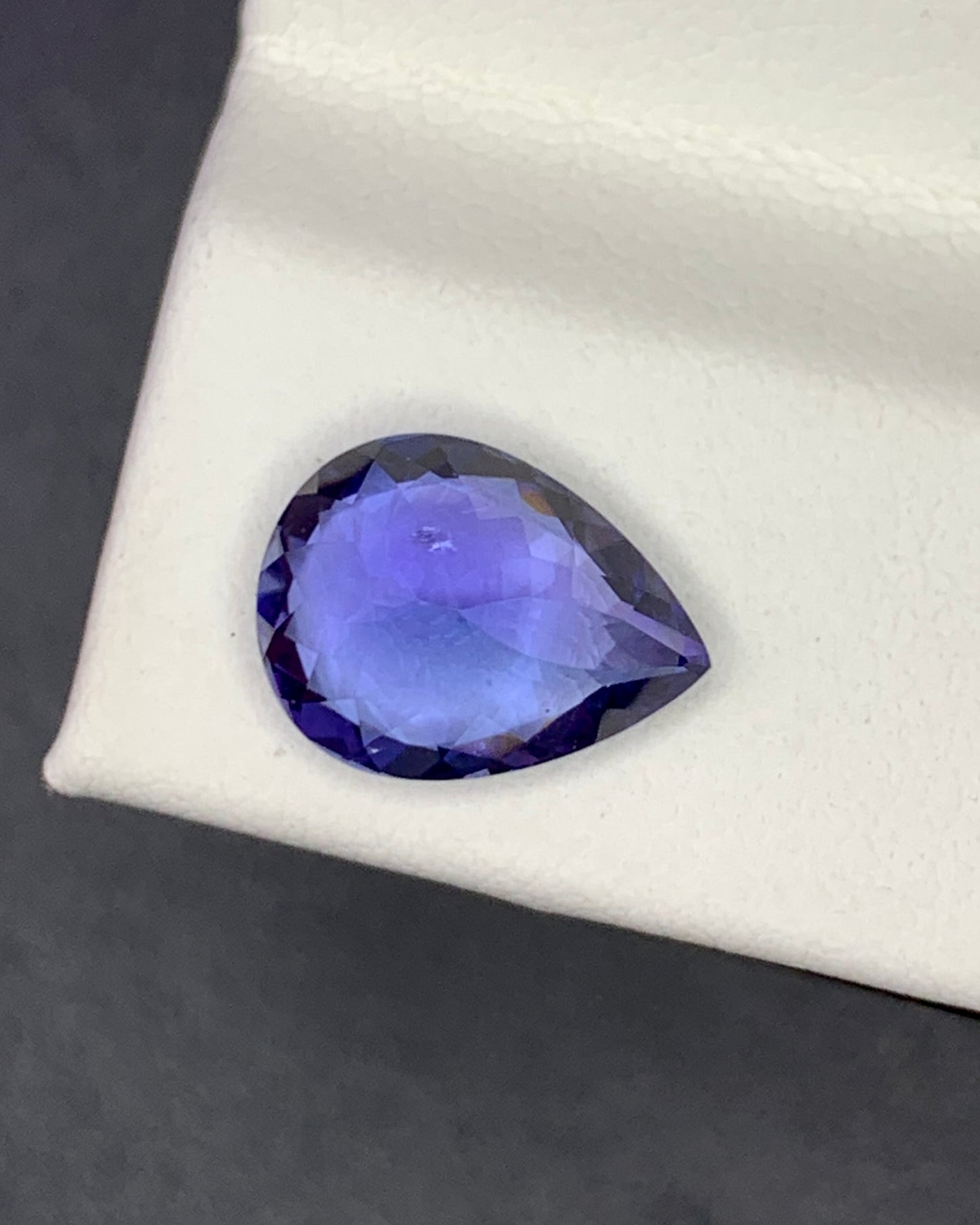 Natural Blue Tanzanite 2.44 Carat 10.1x7.6 MM Pear Shape Faceted Gemstone