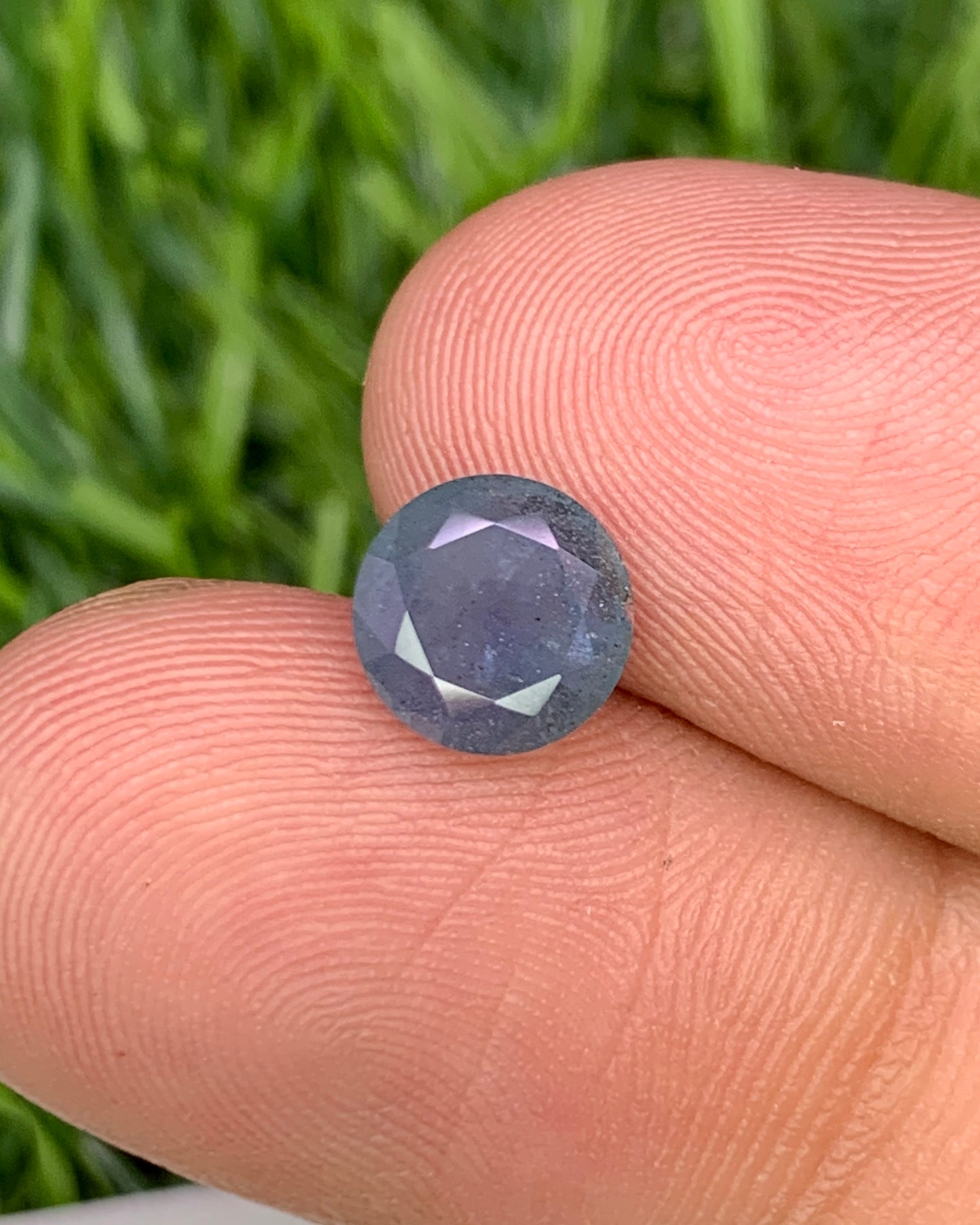 Natural Rare Blue Kornerupine 1.57 Carat 7x7 MM Round Shape Faceted Gemstone