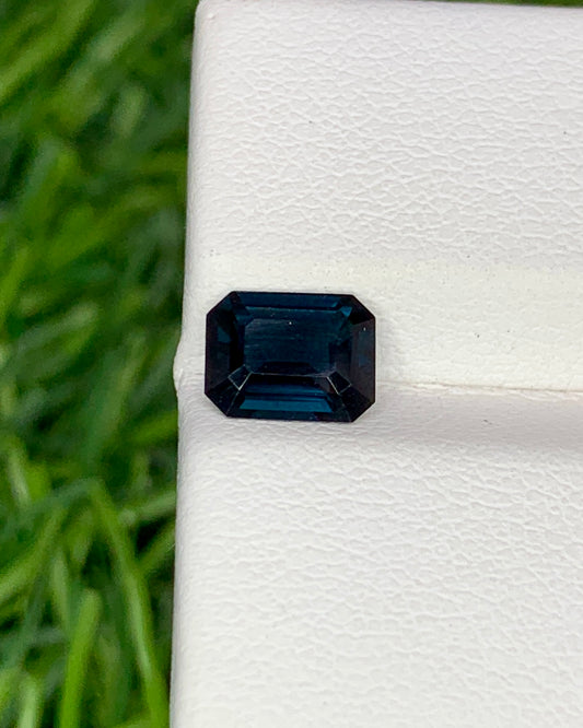 Natural Blue Spinel 1.08 Carat 7x5.5 MM Octagon Shape Faceted Gemstone