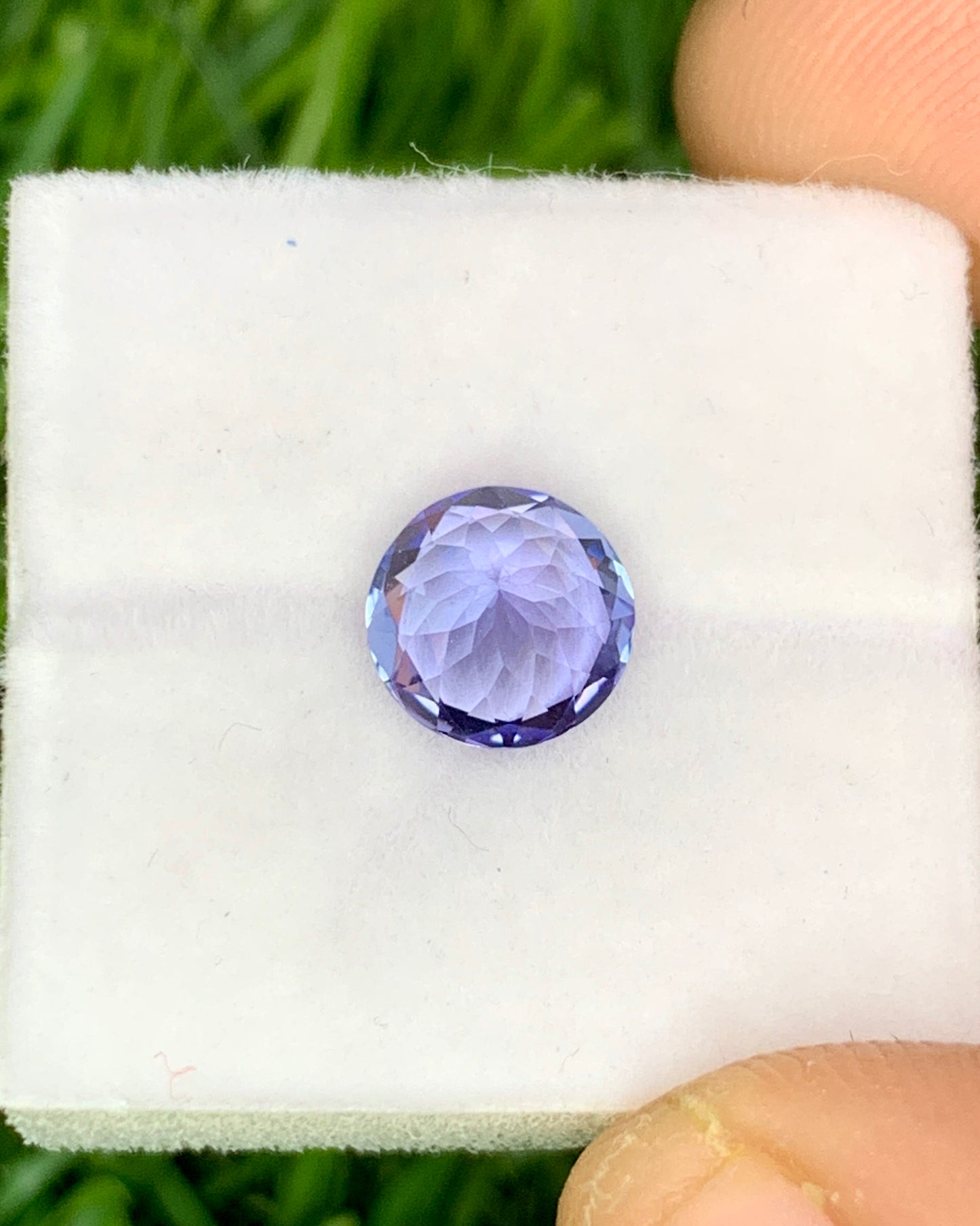 Natural Purple Tanzanite 1.31 Carat 7x7 MM Round Shape Faceted Gemstone