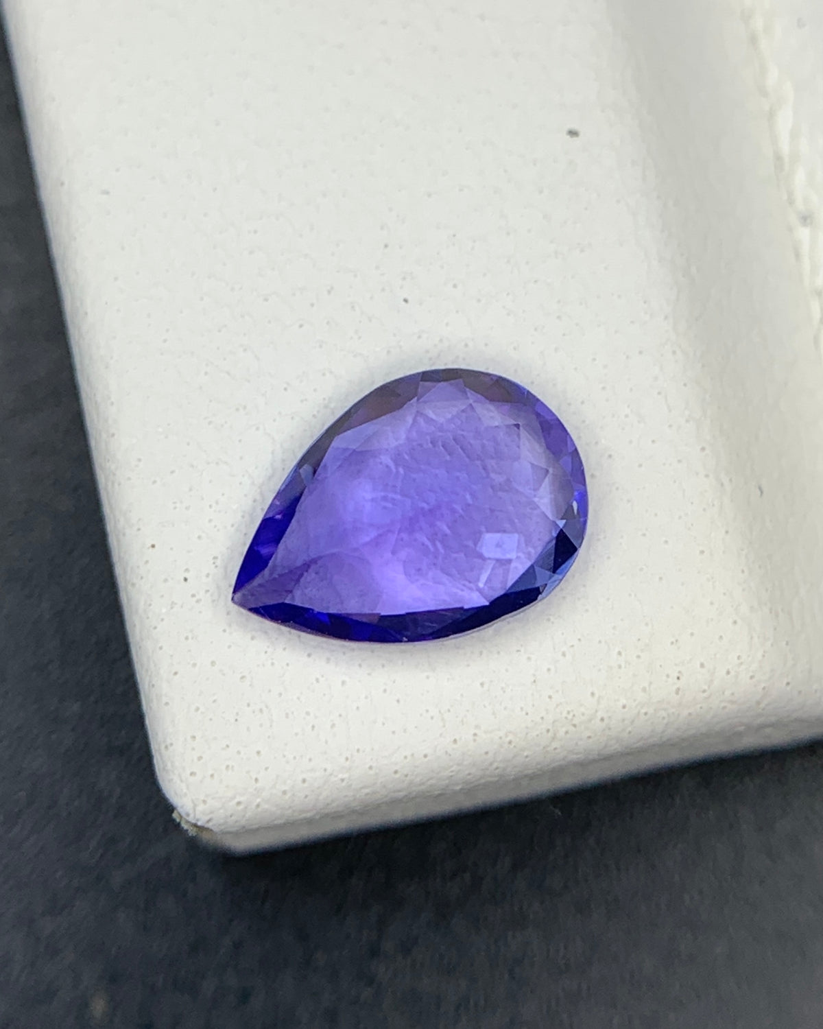 Natural AA+ Blue Tanzanite 1.00 Carat 8.1x5.7 MM Pear Shape Faceted Gemstone