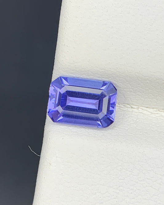 Natural AA Blue Tanzanite 1.03 Carat 7x5x3.4 MM Octagon Shape Faceted Gemstone