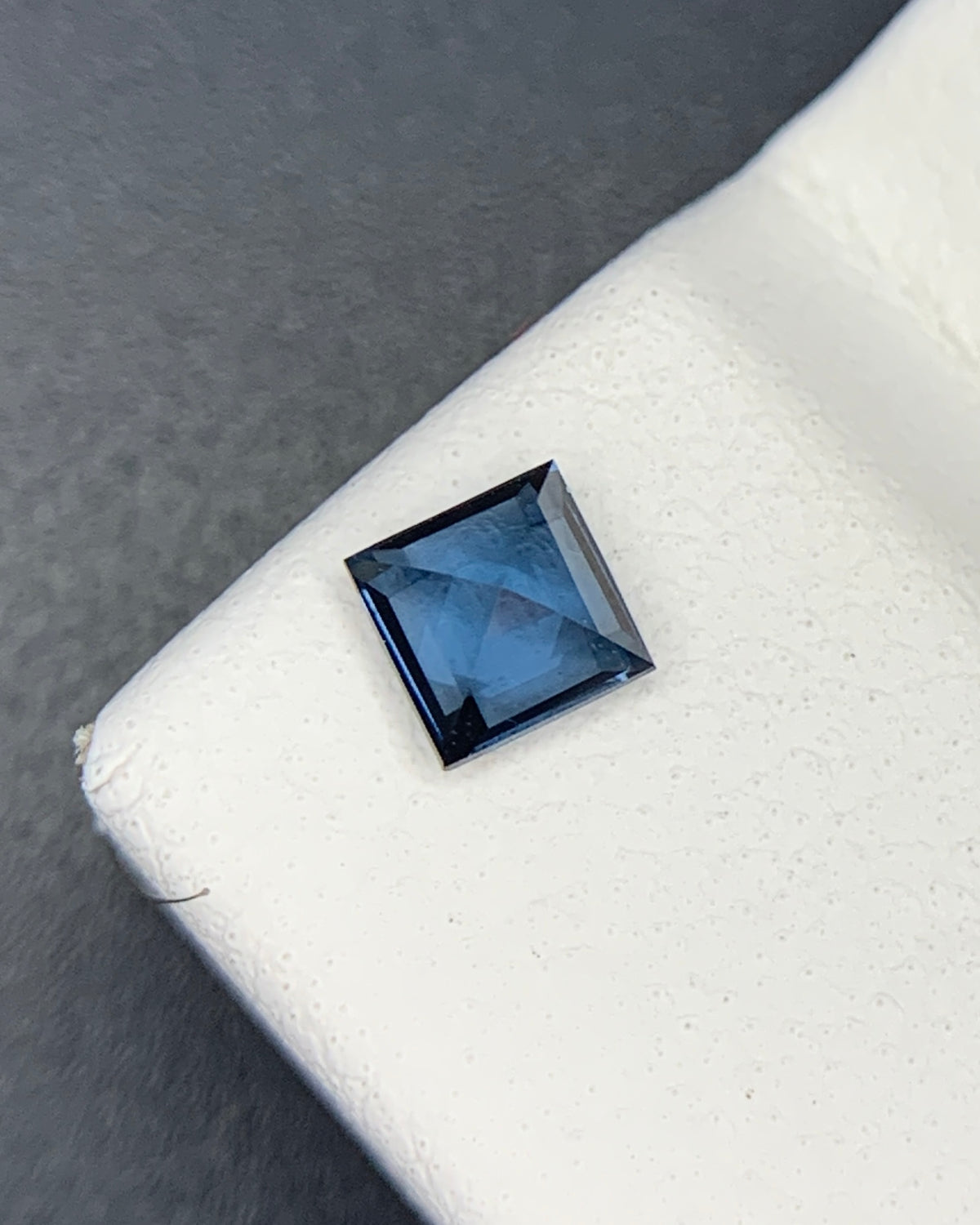 Natural Blue Spinel 0.36 Carat 4x4 MM Square Shape Faceted Gemstone