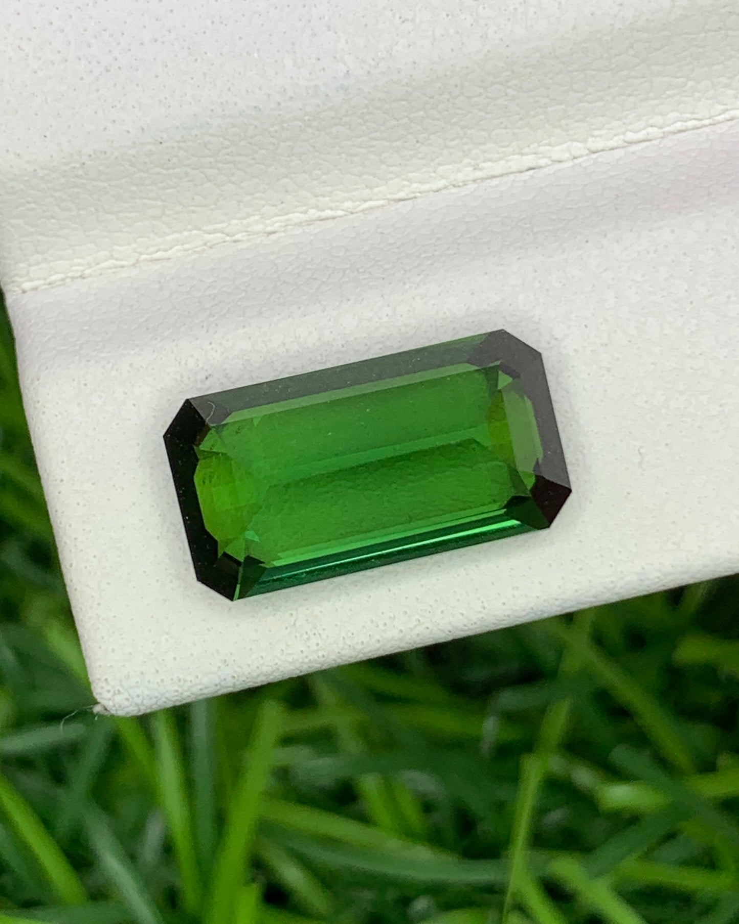 Natural Green Tourmaline 4.76 Carat 14x7.5 MM Octagon Shape Faceted Gemstone