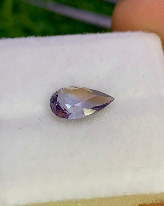 Natural Bi-Color Tanzanite0.94 Carat 8.6x5.5 MM Pear Shape Faceted Gemstone