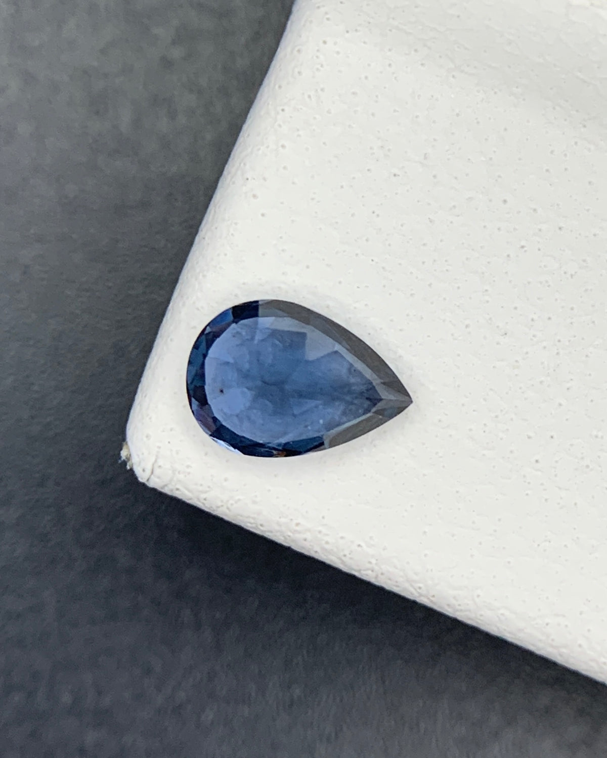 Natural Blue Spinel 0.46 Carat 6x4.2 MM Pear Shape Faceted Gemstone