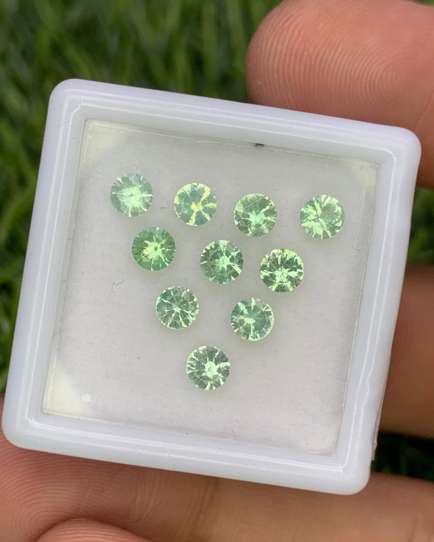 Natural Rare Kornerupine Lot 1.50 Carat 3.5x3.5 MM Round Shape Faceted Gemstone 10 Piece Lot