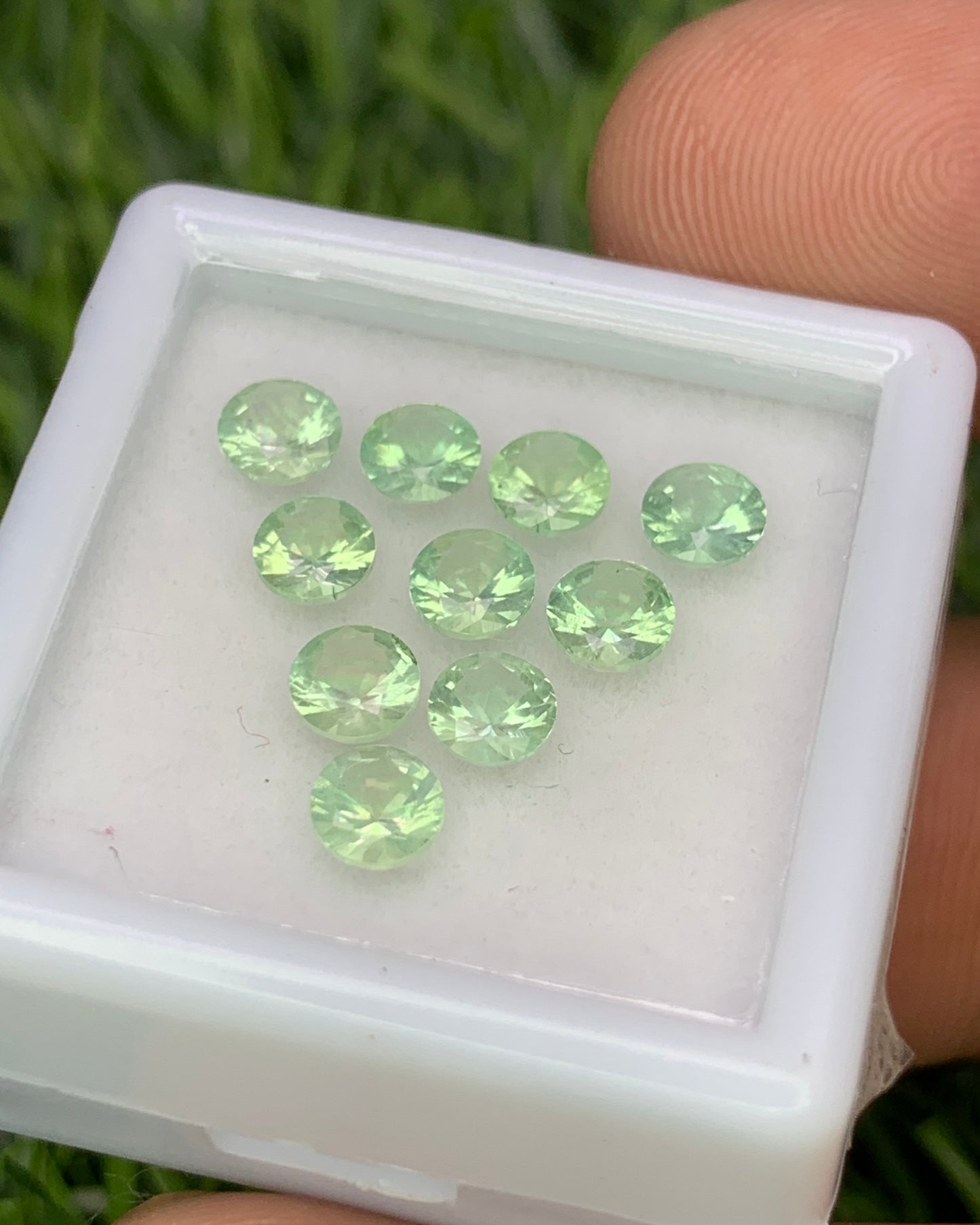 Natural Rare Kornerupine Lot 2.40 Carat 4x4 MM Round Shape Faceted Gemstone 10 Piece Lot