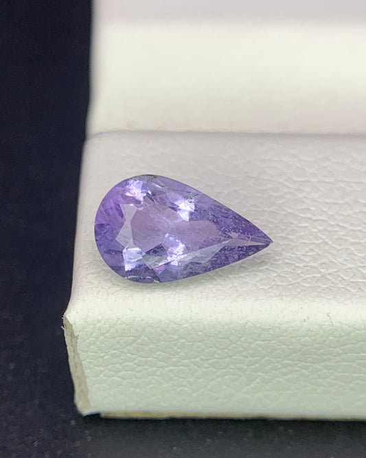 Natural Rare Color Change Hackmanite 0.66 Carat 8.7x5.3 MM Pear Shape Faceted Gemstone