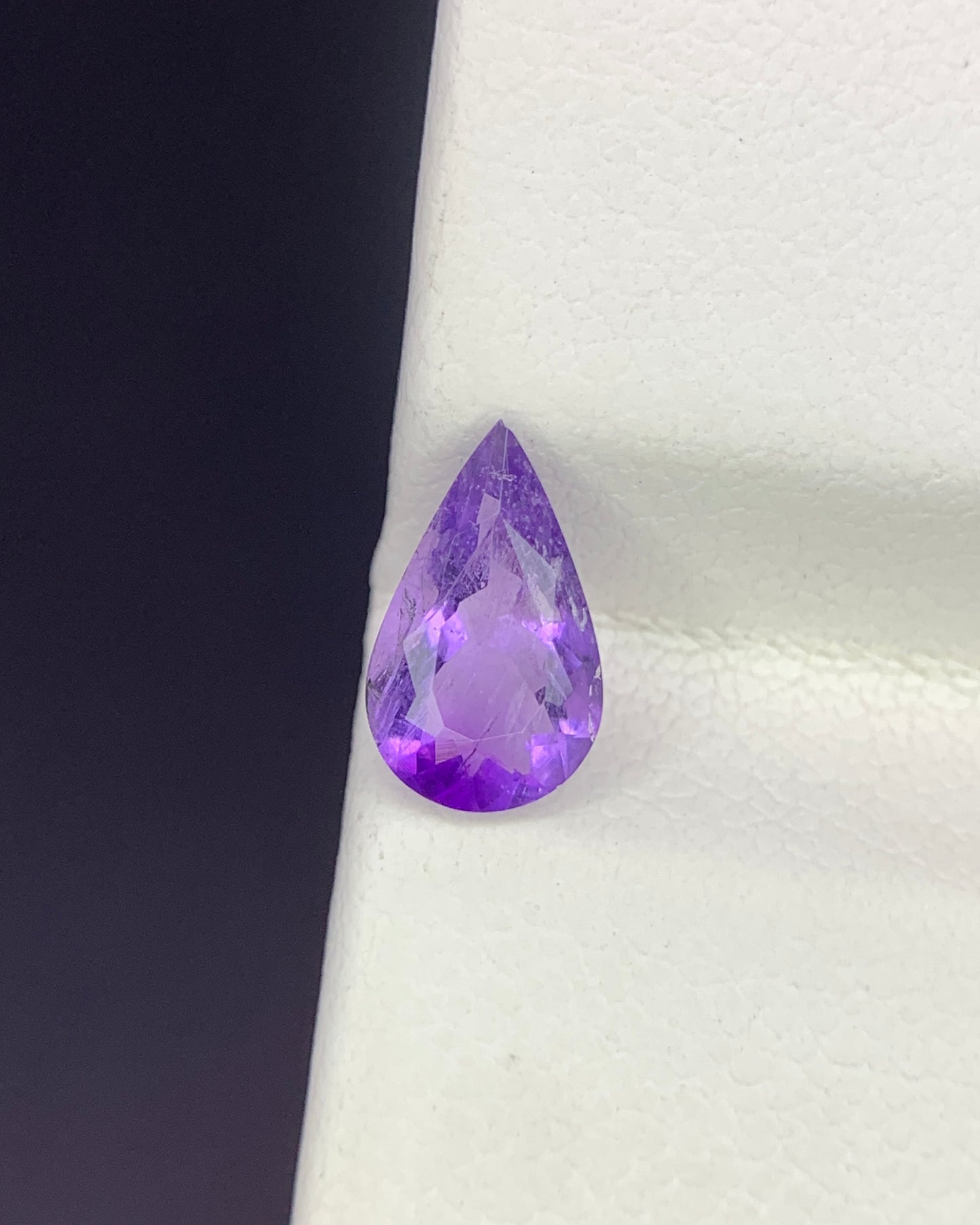 Natural Rare Color Change Hackmanite 0.66 Carat 8.7x5.3 MM Pear Shape Faceted Gemstone