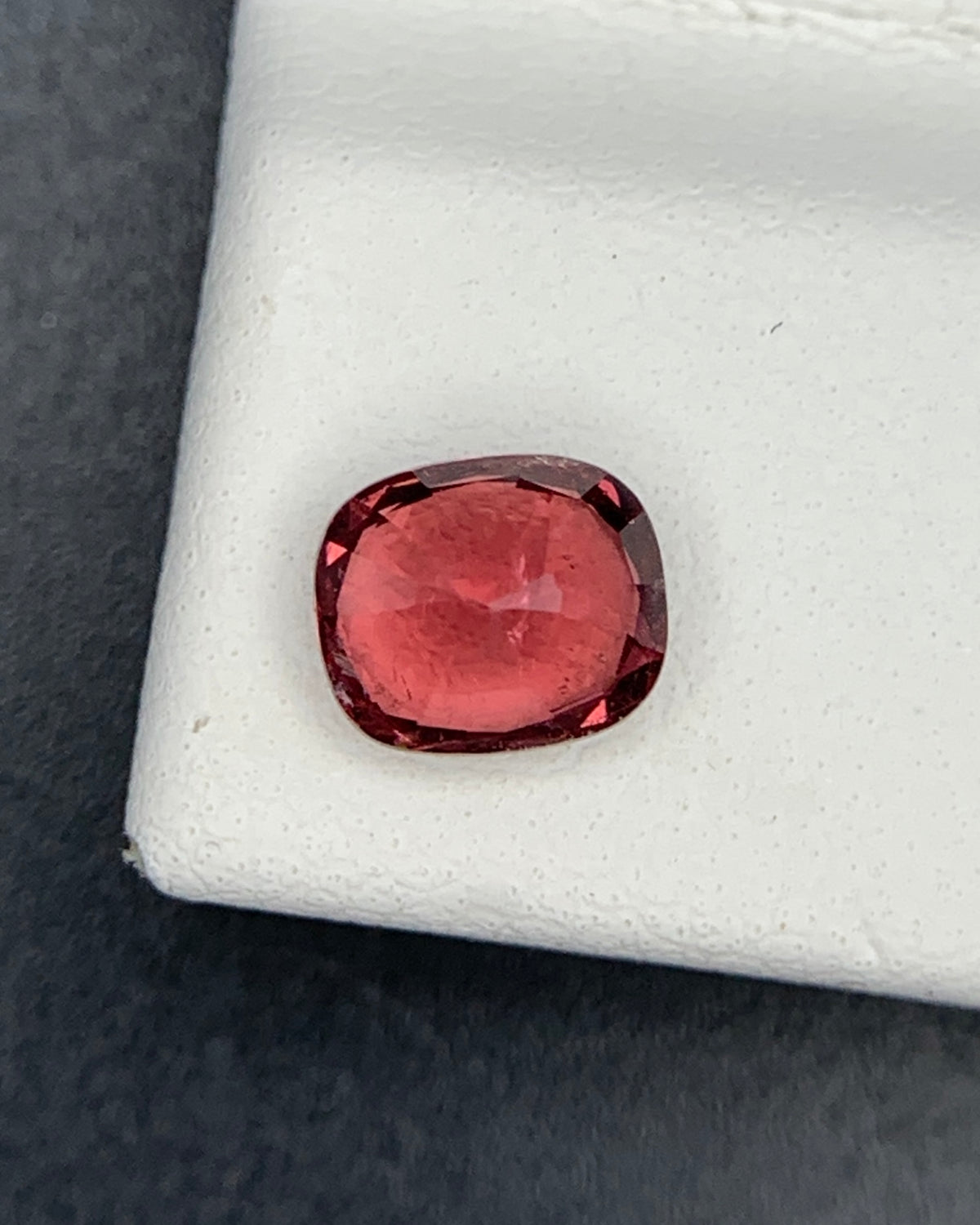 Natural Red Spinel 0.88 Carat 5.8x5 MM Cushion Shape Faceted Gemstone