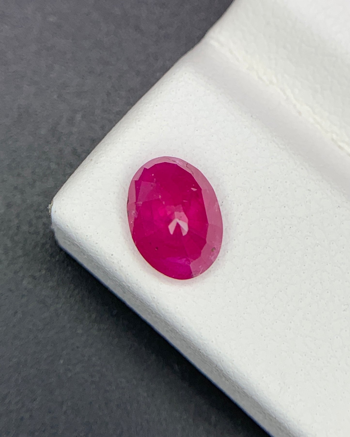 Natural Ruby 1.51 Carat 7.8x5.7 MM Oval Shape Faceted Gemstone