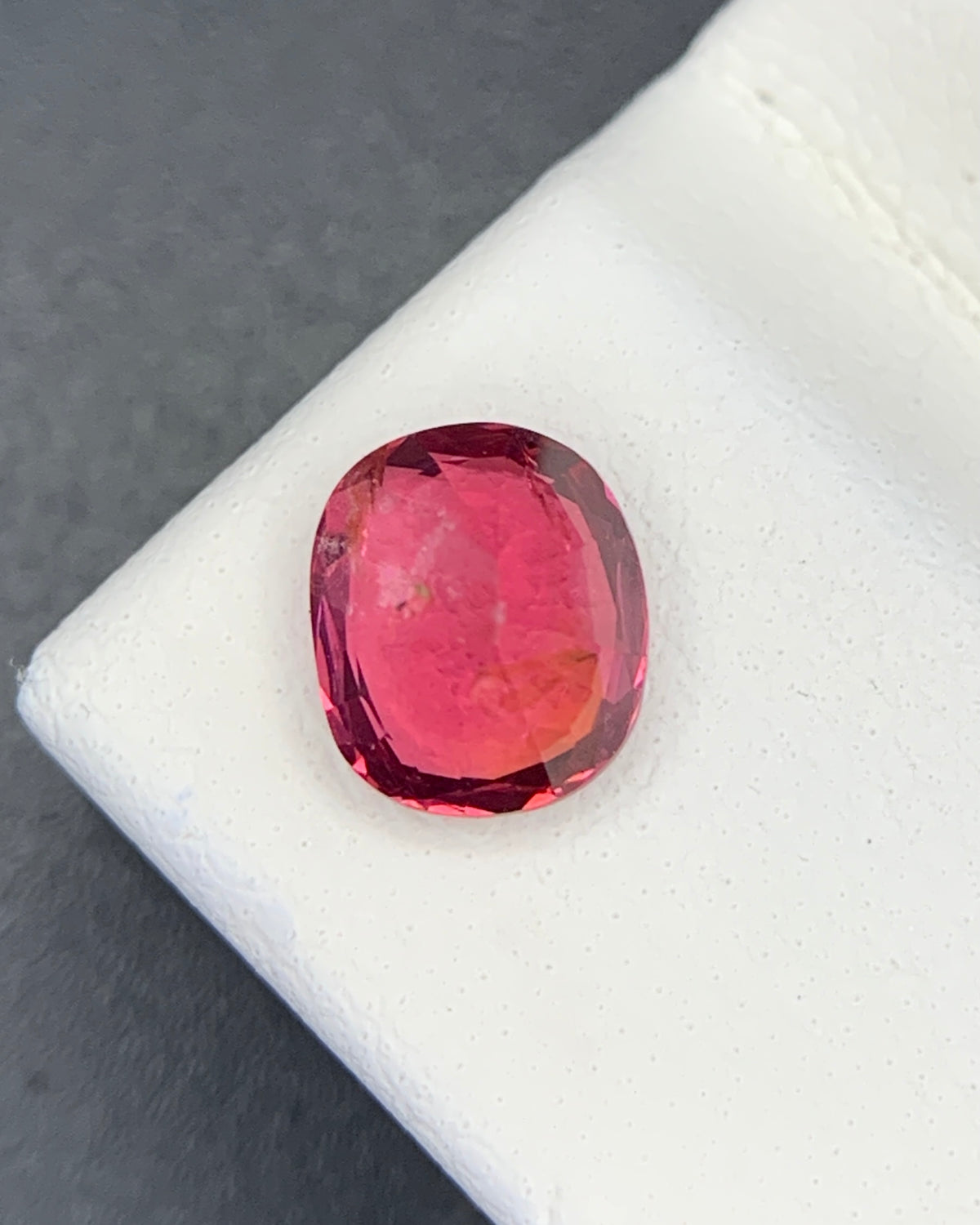 Natural Red Spinel 1.05 Carat 6.5x5.5 MM Cushion Shape Faceted Gemstone
