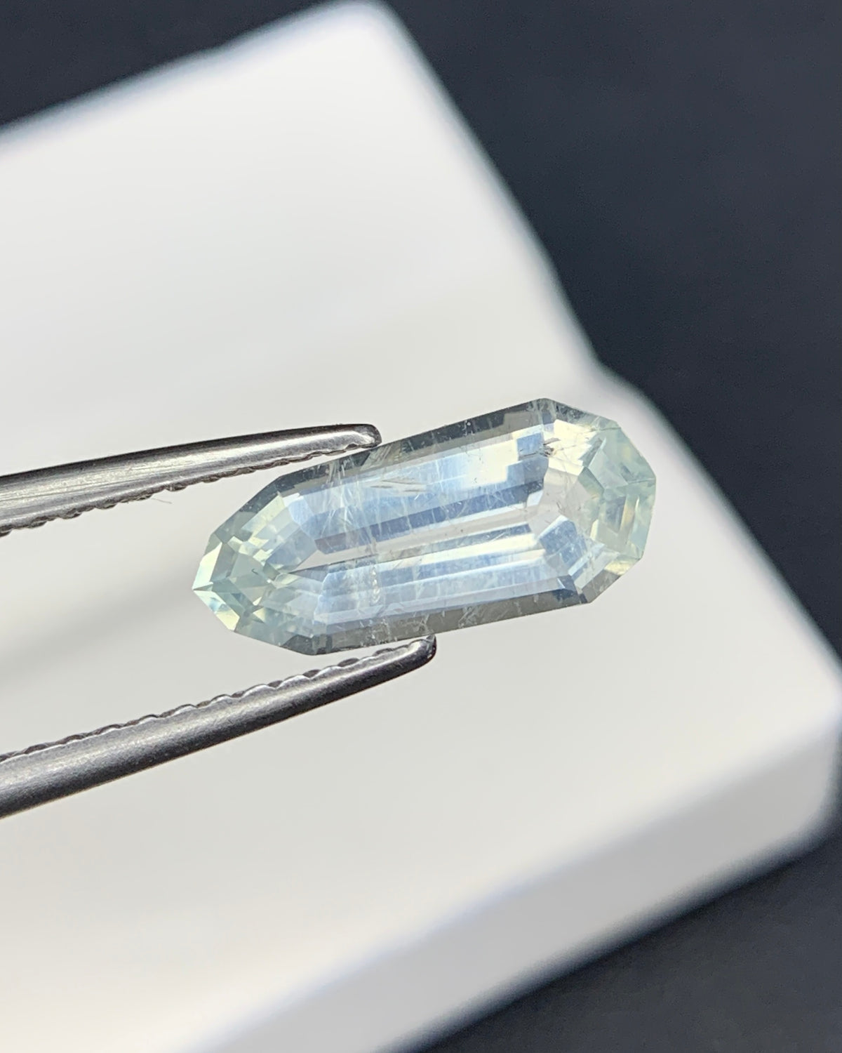 Natural Rare Jeremejevite 1.36 Carat 11x5 MM Shield Shape Faceted Gemstone