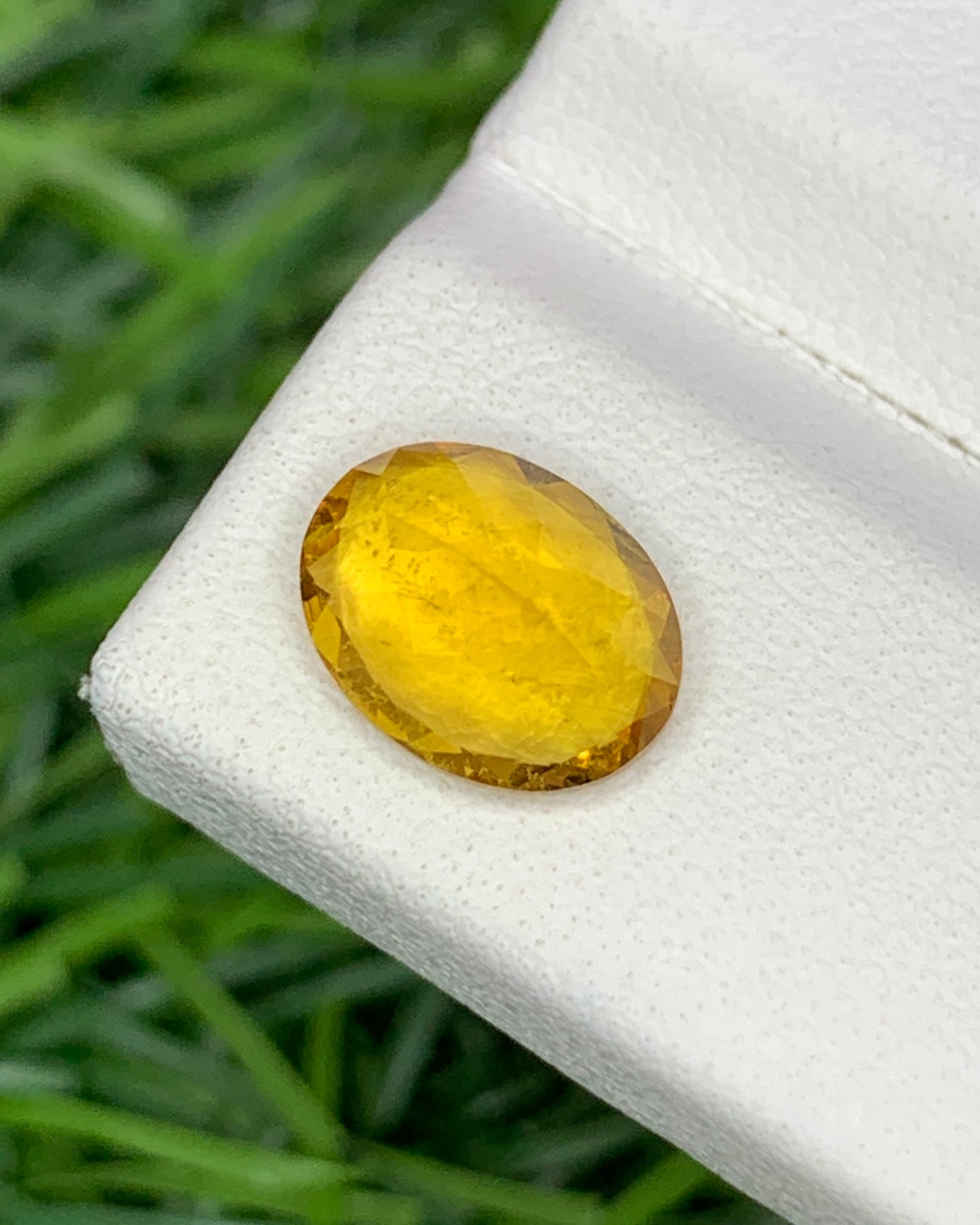 Natural Yellow Tourmaline 1.59 Carat 9x7 MM Oval Shape Faceted Gemstone