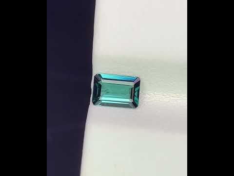 Natural Indicolite Tourmaline 0.52 Carat 6x4 MM Octagon Shape Faceted Gemstone