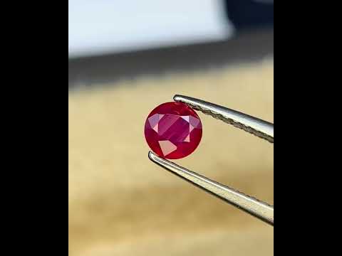 Natural Ruby 0.49 Carat 4.4x4.4 MM Round Shape Faceted Gemstone