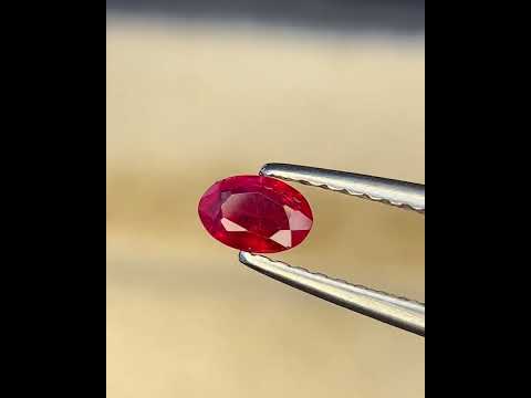 Natural Ruby 0.36 Carat 5x3.3 MM Oval Shape Faceted Gemstone