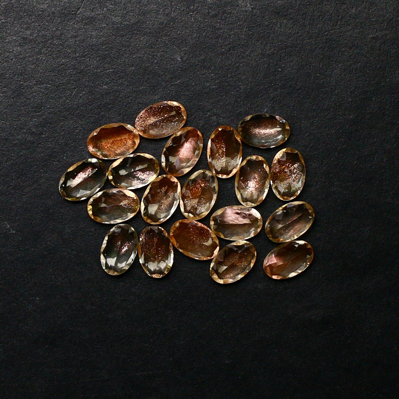 Natural Oregon Sunstone 6x4 MM Oval Shape Faceted Gemstone Lot