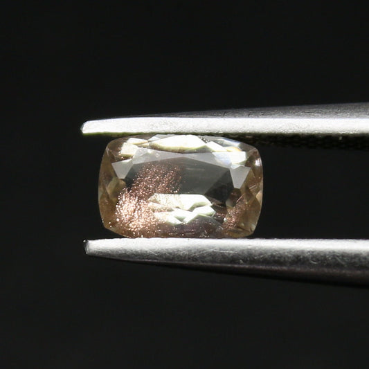 Natural Oregon Sunstone 0.43 Carat 5.9x4 MM Cushion Shape Faceted Gemstone