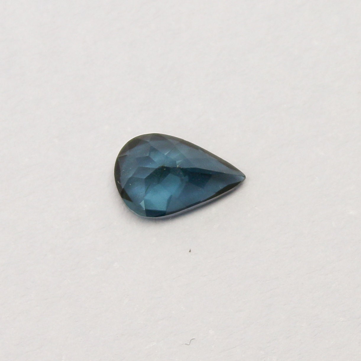 Natural Blue Tourmaline 0.39 Carat 6x4 MM Pear Shape Faceted Gemstone