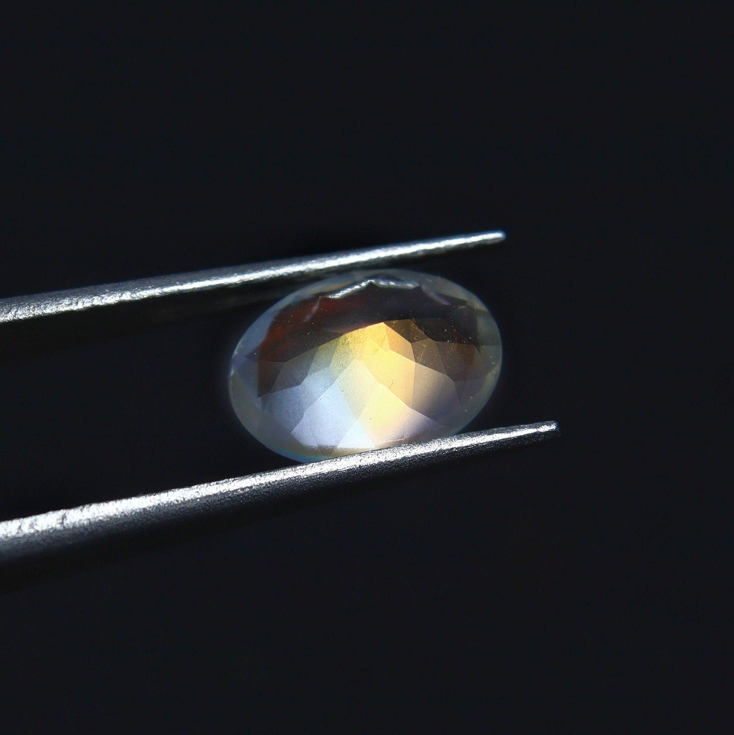 Natural Rare Andesine Labradorite 1.02 Carat 7.8x5.8 MM Oval Shape Faceted Gemstone