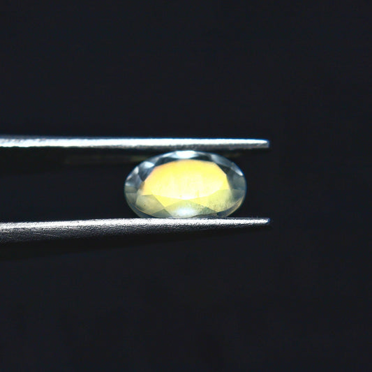 Natural Rare Andesine Labradorite 0.40 Carat 5.8x4 MM Oval Shape Faceted Gemstone