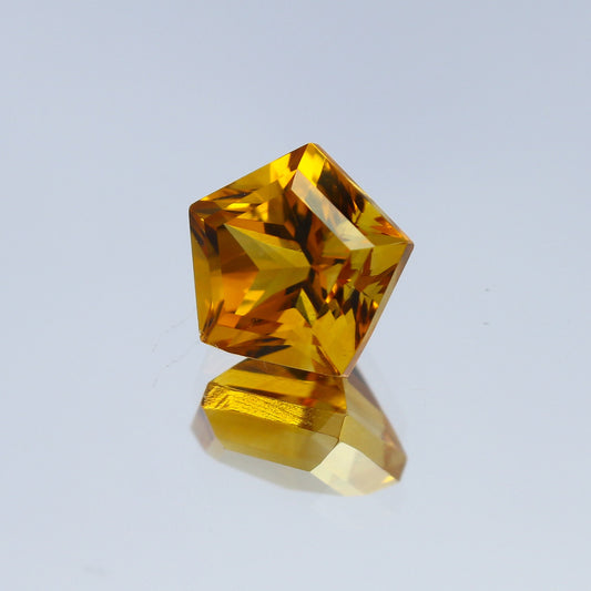 Natural Flawless Citrine 1.91 Carat 8x8 MM Pentagon Shape Faceted Gemstone