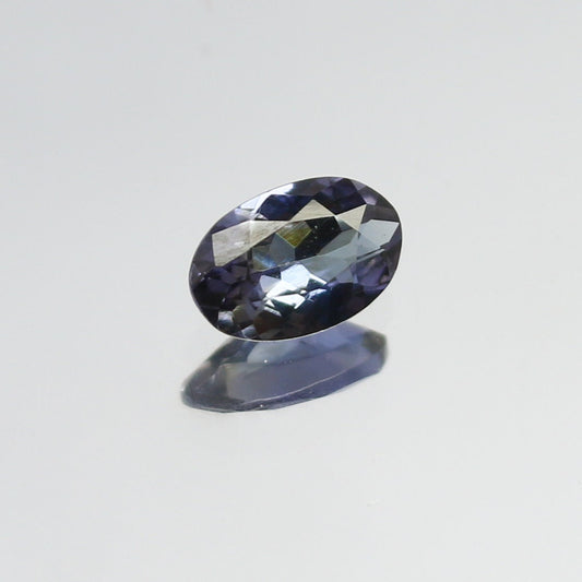 Natural Bi-Color Zoisite Tanzanite 0.41 Carat 6x4 MM Oval Shape Faceted Gemstone