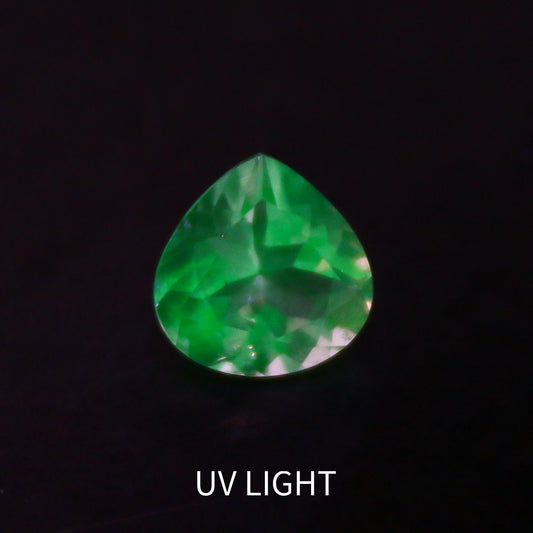 Natural Color Change Rare Hyalite Opal 0.81 Carat 7X7 MM Heart Shape Faceted Gemstone