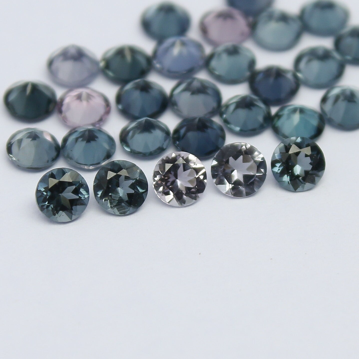 Natural Tourmaline Lot 2.85 Carat 3x3 MM Round Shape Faceted Gemstone 28 Piece Lot