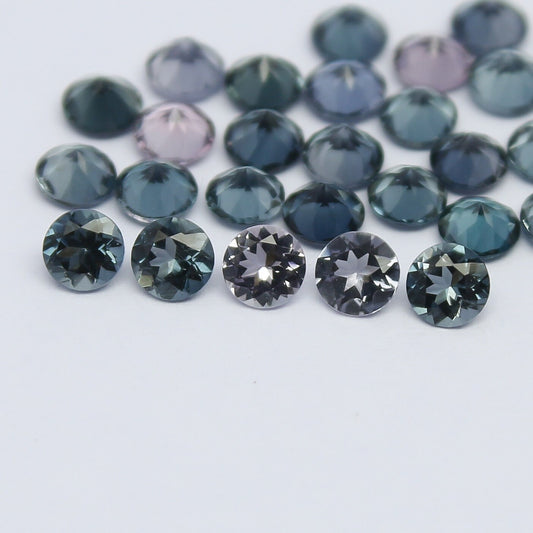 Natural Tourmaline Lot 2.85 Carat 3x3 MM Round Shape Faceted Gemstone 28 Piece Lot